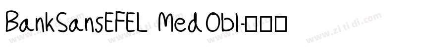 BankSansEFEL MedObl字体转换